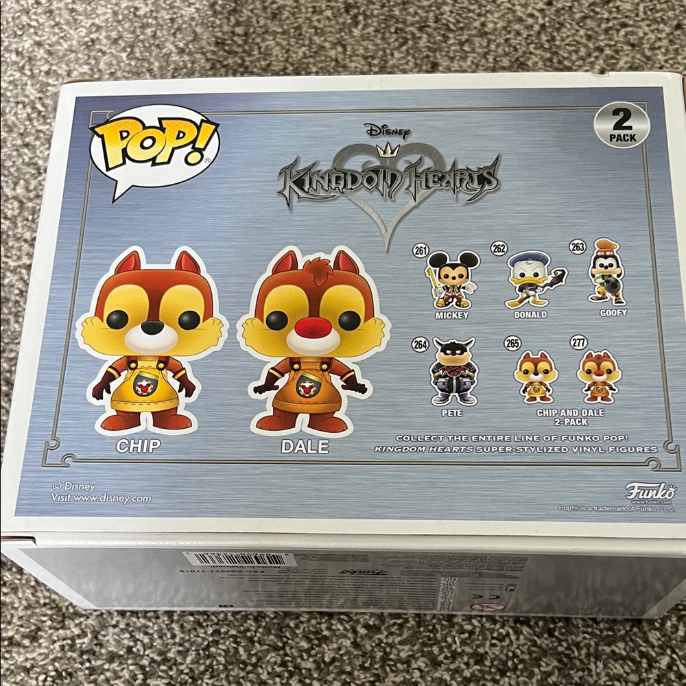 BNWT FUNKO POP! Disney Chip and Dale Kingdom Hearts Figures - Picture 5 of 6